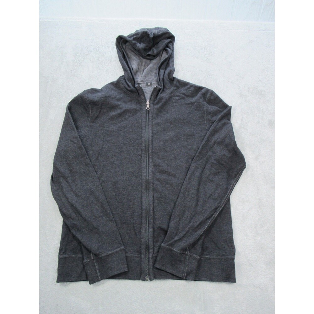 BOSS Hugo Boss Sweatshirt Men's Medium Full Zip Hoodie Dark Gray Hoodie